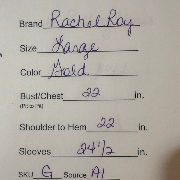 Rachel Roy Gold Metallic Blouse Large Dolman Sleeve Glam Top - Picture 8 of 8